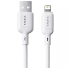 Кабель для зарядки Baseus Silky Series USB to Lightning з чипом E-mark, 1м, 2.4A, P10377702213-00 White