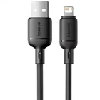 Кабель для зарядки Baseus Silky Series USB to Lightning с чипом E-mark, 2м, 2.4A, P10377702113-01 Black