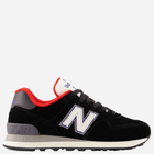 Buty sportowe damskie New Balance 574 WL574WG2 36.5 (6US) 23 cm Czarne z czerwonym i białym (196307182805)