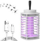 Лампа ловушка для комарів Y15 з USB та петелькою біла — ефективне знищення комах (6598-4471)