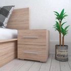 Тумба прикроватная с 2 ящиками в спальню ST0011 Moreli 420х420х400 Дуб Сонома