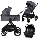 Универсальная коляска 3 в 1 Lionelo LAYLA 3IN1 GREY STONE