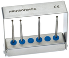 Підставка для стоматологічних борів Nichrominox на 6 інструментів висота 6 см червона 206003.3 (2000988943717)