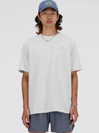 T-shirt męski bawełniany New Balance Athletics MT41533 S Biały (197375338224)