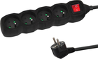 Listwa zasilająca Esperanza 4 gniazda 1.5 m Black (ELK212K)