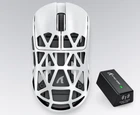 Игровая Мышка ATTACK SHARK R2 White МАГНИЕВЫЙ Корпус Беспроводная Трехрежимная 2.4G/Bluetooth/Кабель, 8000Hz, PAW3950MAX, 42000 DPI, 45 грамм Ультралегкая