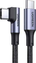 Kabel Ugreen US334 USB-C 2.0 aluminiowy 1 m Czarny (UGR-70643)
