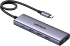 Hub USB Ugreen USB-C to HDMI + 3 x USB 3.0 + PD Power Port Space Grey (UGR-15596)
