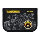 Пенал Kite Transformers "Трансформеры" 1 отделение с 1 отворотом каркасный на молнии черный (TF25-621)