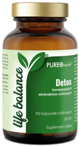 Naturalny suplement diety Pureo Health Life Balance Detox 60 kapsułek (5907637934874)