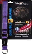 Комплект ошейник с противопаразитарной лентой AnimAll VetLine Double Guard 25 мм 400-500 мм Пурпурный (4823101317398)