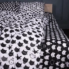 Простирадло MirSon Бязь 17-0673 Monochrome Meows 220x240 см (2200010184471)