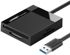 Czytnik kart Ugreen CR125 USB 3.0 to SD/micro-SD/CF/MS 0.5 m Black (6957303802852)