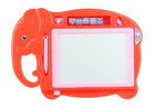 Znikopis magnetyczny LEAN Toys słoń czerwony z pieczątkiami (5905884458136)