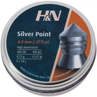 Пули пневматические H&N Silver Point кал. 4.5 мм. Вес - 0.75 г. 400 шт/уп