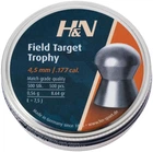 Кулі пневматичні H&N Field &Target Trophy. Кал. 4.5 мм. Вага - 0.56 г. 500 шт/уп
