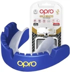 Капа Opro Gold Braces под брекеты взрослая возраст от 11 лет Темно-синяя/Перламутровая (102506002) (Gold_Braces_Blue/Pearl)