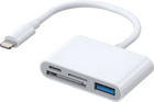 Адаптер JOYROOM S-H142 Lightning - USB/SD/TF/Lightning White (6941237169259)