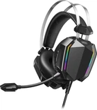 Игровые наушники гарнитура XO Black AUX USB проводные полноразмерные для ПК и ноутбука с микрофоном