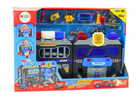 Розширюваний набір гаражних треків LEAN Toys у футлярі Поліцейські вогні та звуки 18709 (5905991019084)