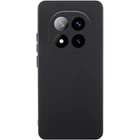 Чехол TPU GETMAN Liquid Silk Full Camera для Xiaomi Redmi Note 14 Pro+ 5G Черный / Black