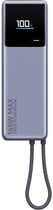 УМБ Xiaomi 10000 mAh 165W Integrated Cable Gray (BHR9361GL)