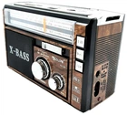 Радіоприймач портативний Golon RX-381 MP3 USB, коричневий