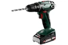 Акумуляторний дриль-шурупокрут Metabo BS 18 (602207560)+2АКБ Li-Power(18V 2x2Ah)+зарядний пристрій SC 36 + metaBOX145