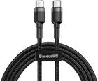 Кабель Baseus Cafule PD2.0 60W flash charging USB cableType-C-Type-C (20V 3A)2M Gray+Black (CATKLF-HG1)
