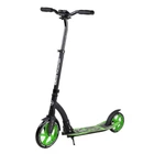 Самокат двоколісний "Best Scooter", з PU колесами, амортизатором, широким кермом, затискачем для керма. Black and Green (94767)