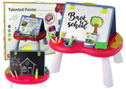 Stolik - tablica do rysowania LEAN Toys 2w1, Kreda, Pisaki i Gra (5905214975074)