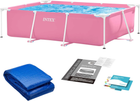 Basen stelażowy Intex 28266 220 x 150 x 60 cm 2 w 1 Pink (5903890619916)