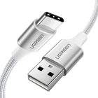 Кабель UGREEN US288 USB 2.0 to USB Type-C Cable Nickel Plating Aluminum Braid 3A 2m White (60133)