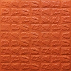 3D панель самоклеющаяся кирпич Оранжевый 700x770x7мм (007-7) SW-00000056