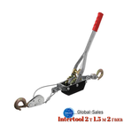 Лебедка рычажная Intertool 2 т 1.5 м 2 крюка (GT1442)