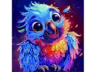Алмазная мозаика Веселый попугай, Brushme (25х25 см), BH038
