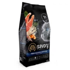 Корм для длинношерстных кошек Savory со свежим лососем и белой рыбой