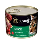 Вологий корм Savory для котів з качкою 200 г