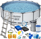 Basen stelażowy Bestway Steel Pro Max 427 x 122 cm 19 w 1 5612X (5903890603892)