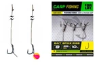 Карповый поводок с иглой Проф Монтаж Bait Spike Rigs №8 L-10см 3шт