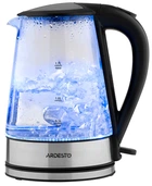 Електрочайник Ardesto 1.7л, Strix, скло, чорний