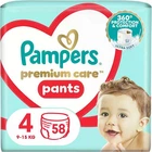 Подгузники-трусики Pampers Premium Care Pants размер 4 (9-15 кг), 58 шт