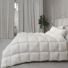 Одеяло пуховое MirSon Raffaello White №061 кассетное 90% пух Standart / 10% перо 155x215 см Деми (2200000075000)