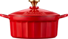 Garnek do gotowania gęsi Buydeem żeliwny emaliowany Koi Red 2.9 l (6950386619232)