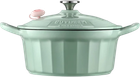 Garnek do gotowania gęsi Buydeem żeliwny emaliowany Cozy Greenish 3.9 l (6950386610093)