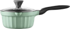 Ківш Buydeem емальований зі скляною кришкою Cozy Greenish 1.8 л (6950386615524)