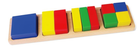 Klocki drewniane matematyczne Viga Figury Ułamki 58647 (6934510586478)