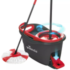 Набор для уборки Vileda Easy Wring & Clean Turbo 2 in 1 (163422) — телескопическая швабра из микрофибры и ведро с механическим отжимом