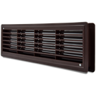 Вентиляционная решетка дверная пластиковая коричневая AirRoxy 115x430 brown 02-128