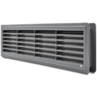 Вентиляционная решетка дверная пластиковая серая AirRoxy 115x430 grey 02-126